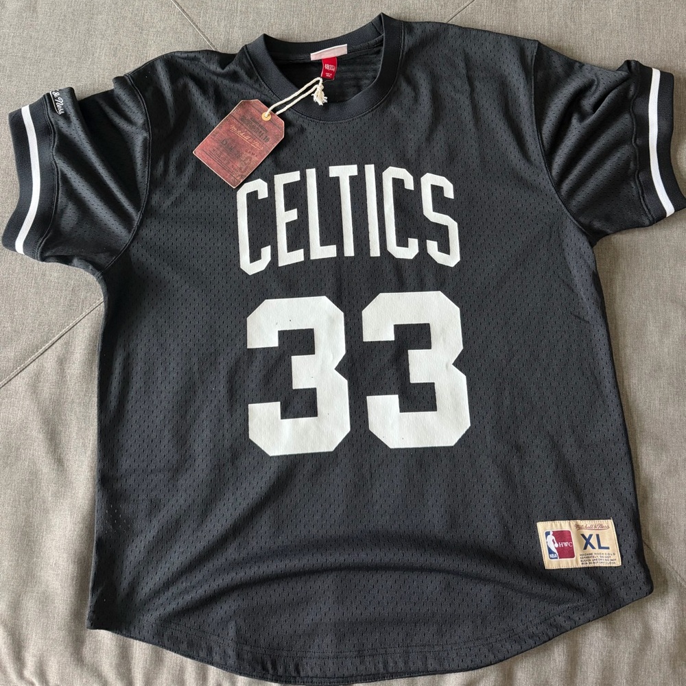 Black Larry Bird Celtics Jersey Shirt